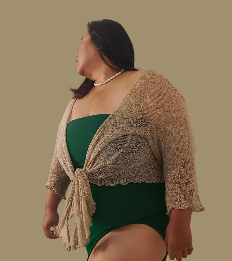 Sheer Shrug Cardigan Lightweight Knit