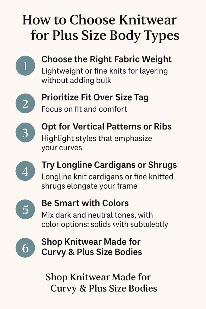 How to Choose Knitwear for Plus Size Body Types