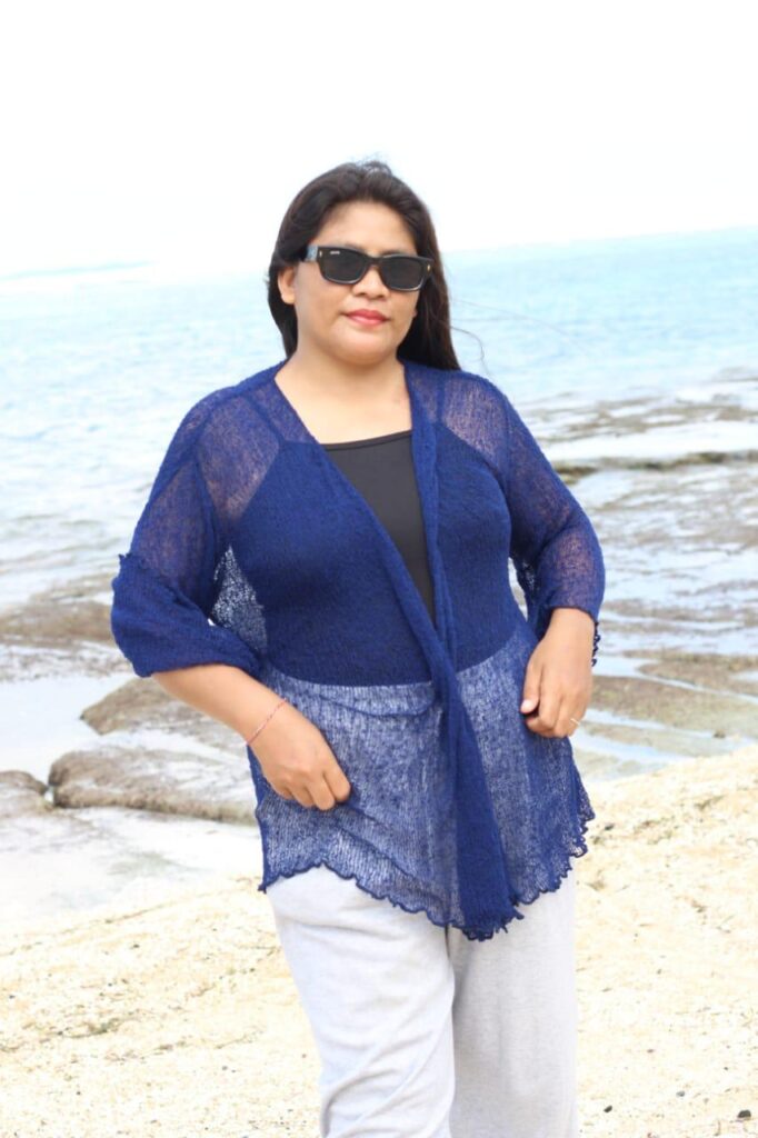 Sheer Knitted Shrug