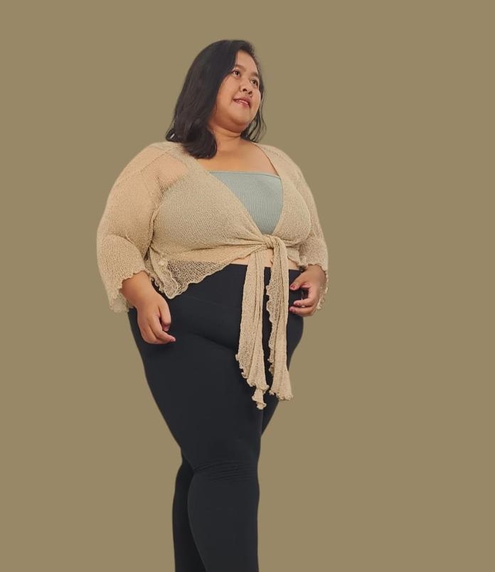 Fine Knitted Shrug Cardigan for Fat Women Plus Size