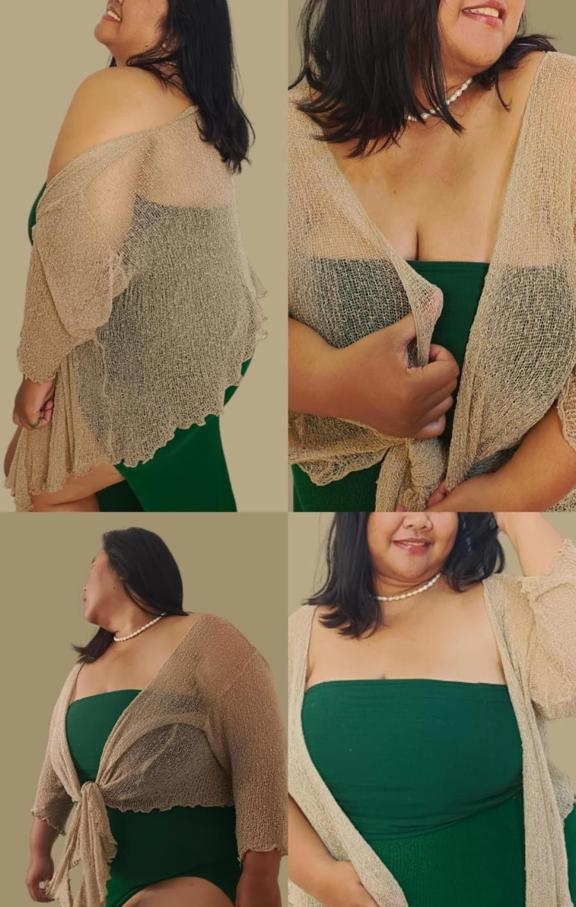 Fine Knitted Shrug Cardigan for Fat Women Plus Size: Comfortable & Elegant Fashion for Every Body