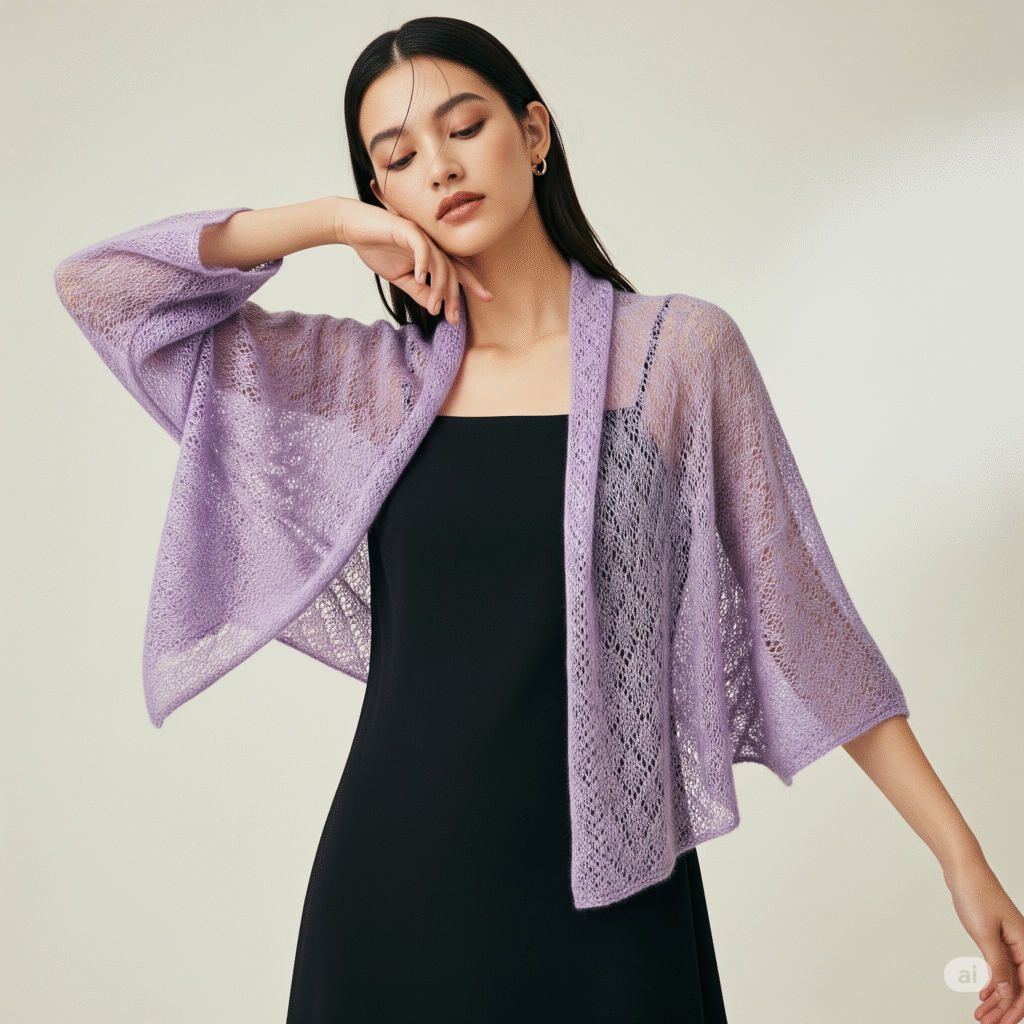 Key Benefits of Wearing a Women's Sheer Knitted Shrug