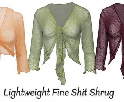 Lightweight Fine Knit Shrug
