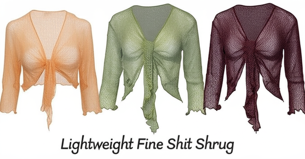 Lightweight Fine Knit Shrug
