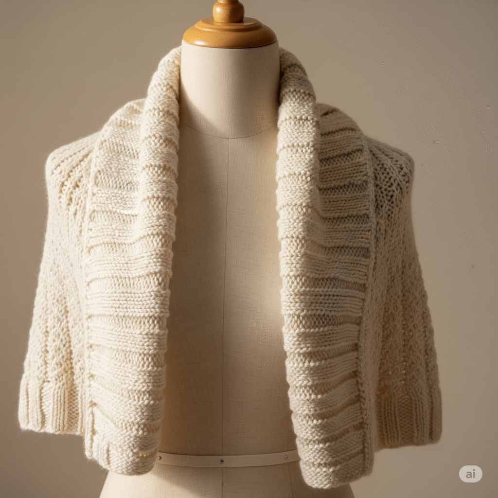 Knitted shrug handmade