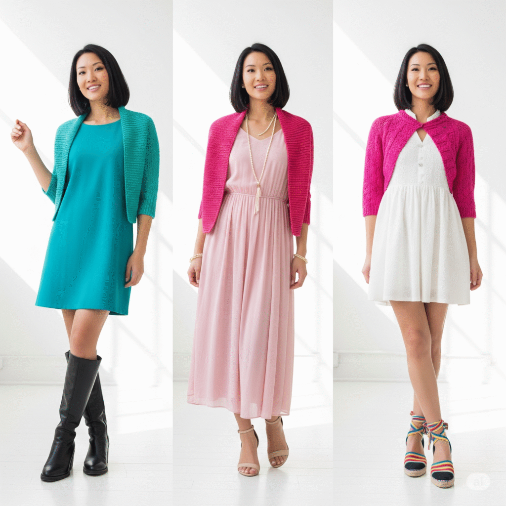 How to Style a Knitted Shrug for Dress