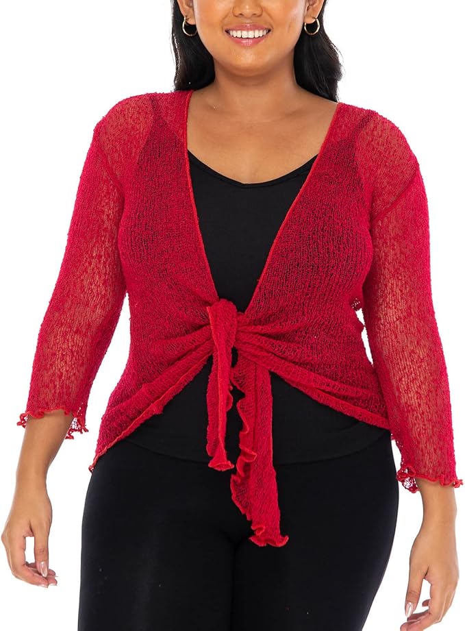 Lightweight Sheer Knitted Shrug